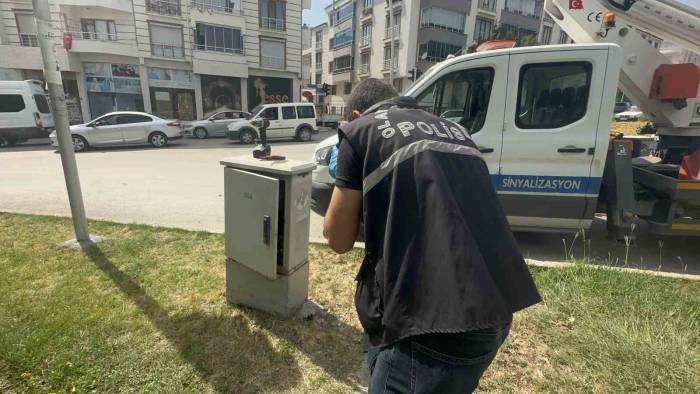 Kavşak Kontrol Cihazını Çalan Şüpheli Tutuklandı