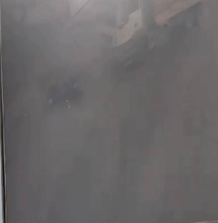 Kamyonun Çarptığı Motosiklet Böyle Savruldu