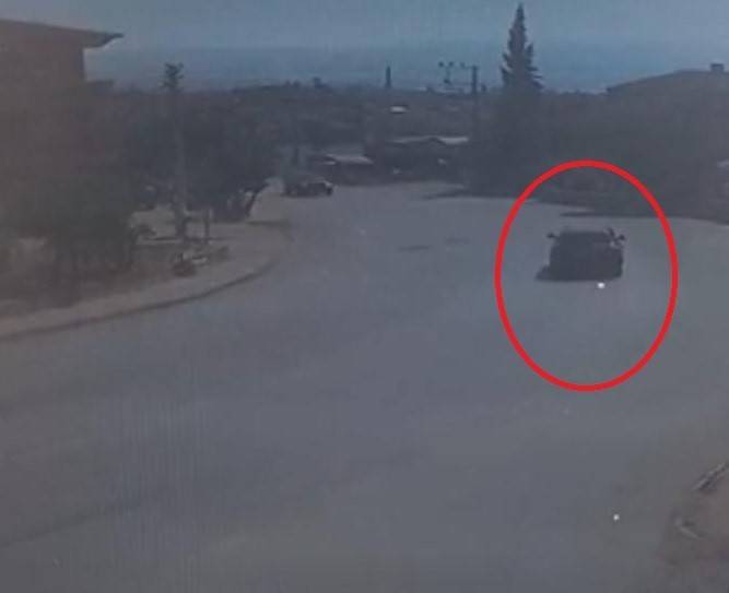 Virajı Alamadı, Karşı Şeritten Gelen Cipe Böyle Çarptı