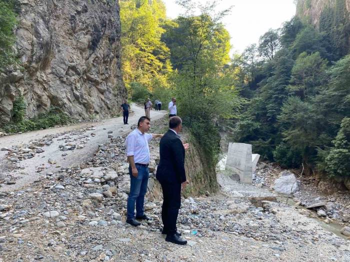 Chp’li Akay, Şeker Kanyonu Yolunda İncelemelerde Bulundu