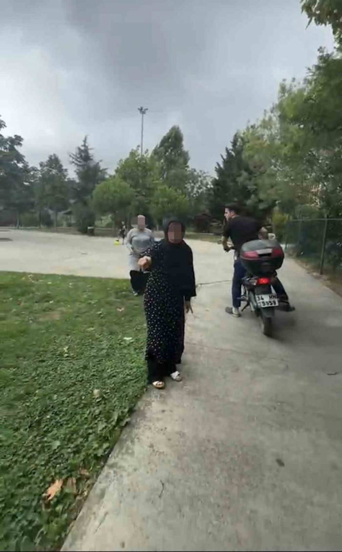 İstanbul’da Parkta “köpeğe Top Attın” Kavgası Kamerada: “türbanından Utan” Diyerek Aşağıladı