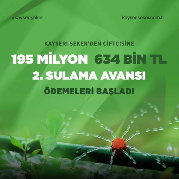 Kayseri Şeker Çiftçinin Yüzünü Yine Güldürdü