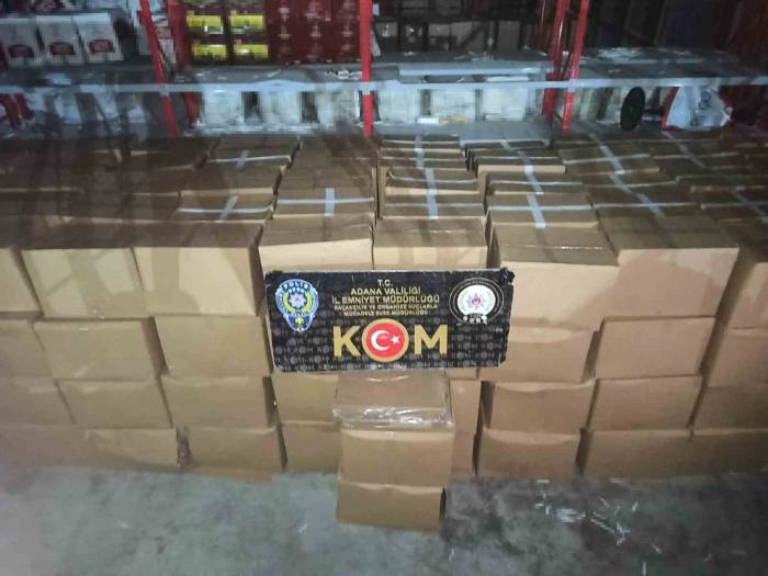 23 Milyon Doldurulmuş Kaçak Sigara Ve Makaron Ele Geçirildi