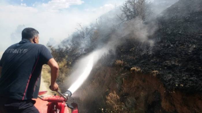 Bayburt’ta Mesire Alanında Yangın