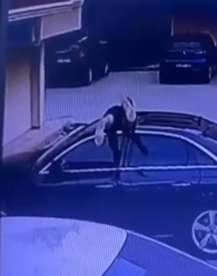Örümcek Adam Gibi Oto Faresi...sunroof’tan Girip Çaldı