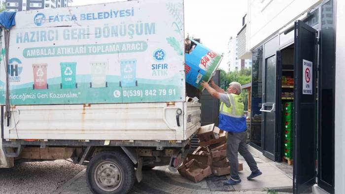 Fatsa’da Aylık Toplanan Atık Miktarı 210 Tona Ulaştı