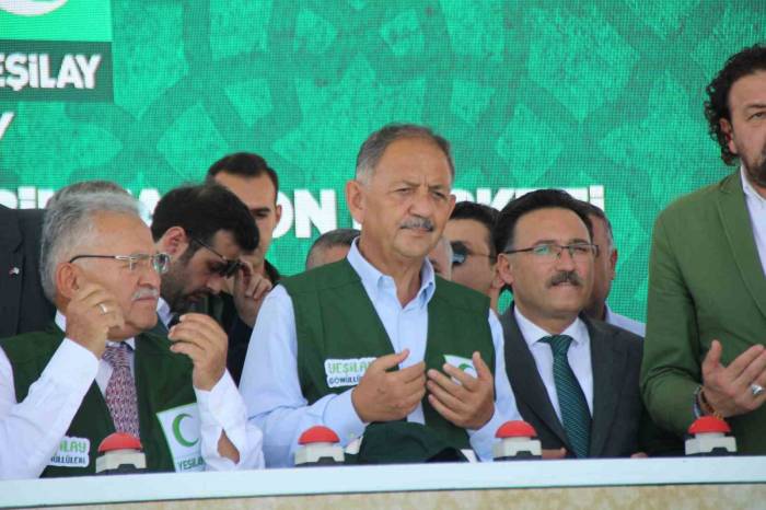 Bakan Özhaseki, Kayseri’de Yeşilay Rehabilitasyon Merkezi’nin Temel Atma Töreninde Konuştu