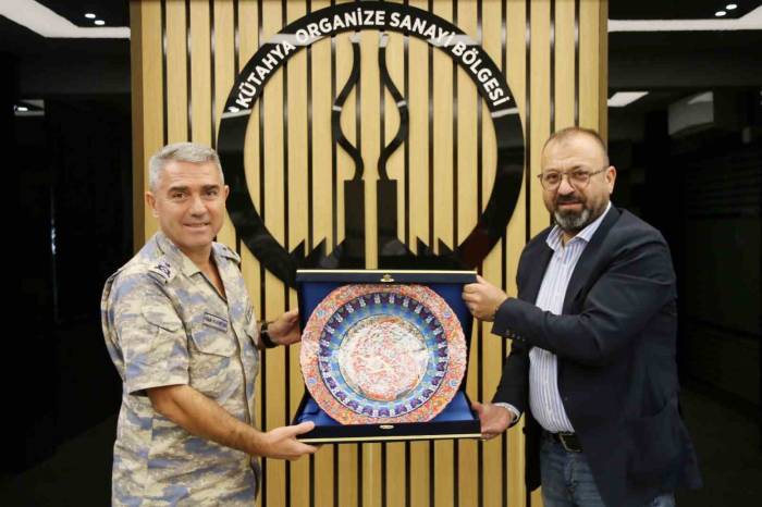 Garnizon Komutanı Necati Gündüz’den Kütahya Osb Yönetimine Veda Ziyareti