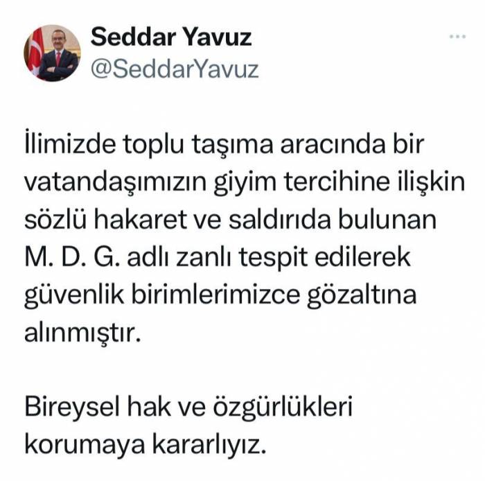 Tesettürlü Kadına Sözlü Saldırıda Bulunmuştu, Gözaltına Alındı