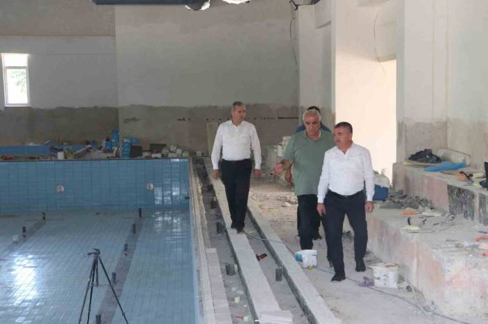 Havza Yarı Olimpik Yüzme Havuzunda Sona Doğru