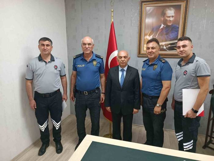 Gaspı Engelleyen Güvenlik Görevlilerine Başarı Belgesi