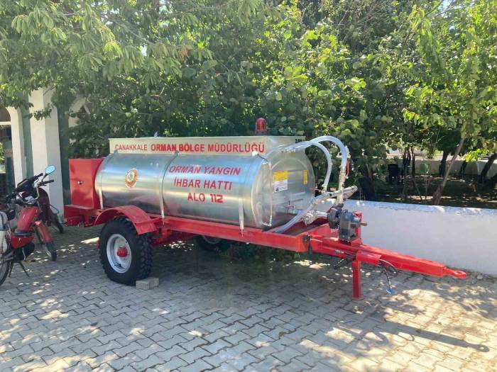 Çiftlik Köyüne Seyyar Yangın Söndürme Tankı