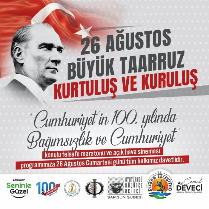 Atakum’da 30 Ağustos Etkinliği