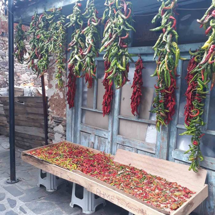 Karacasu’da Tarihi Semerciler Arastası Rengarenk Oldu