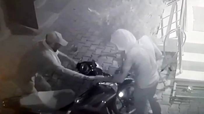 Iğdır’da Kamuflajlı Motosiklet Hırsızlığı