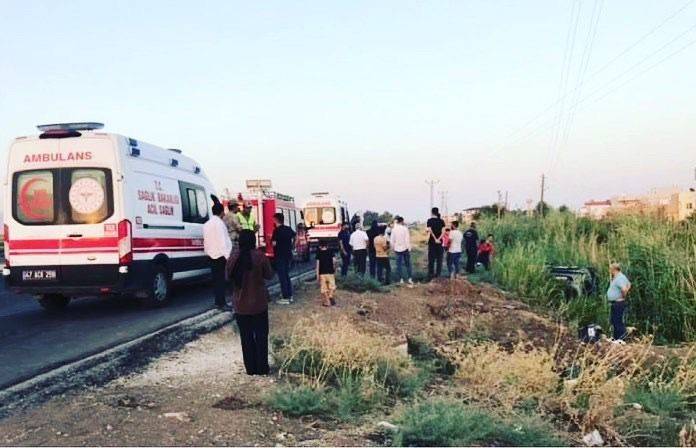 Mardin’de Kontrolden Çıkan Otomobil Takla Attı: 5 Yaralı