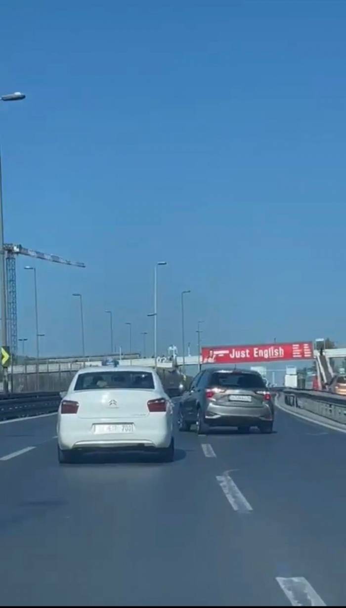 E-5 Karayolu’nda Tehlikeli İnatlaşma Kamerada: Boş Yolu Paylaşamadılar