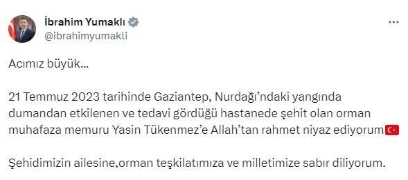 Yangına Müdahale Ederken Dumandan Etkilenen Orman Memuru Kurtarılamadı