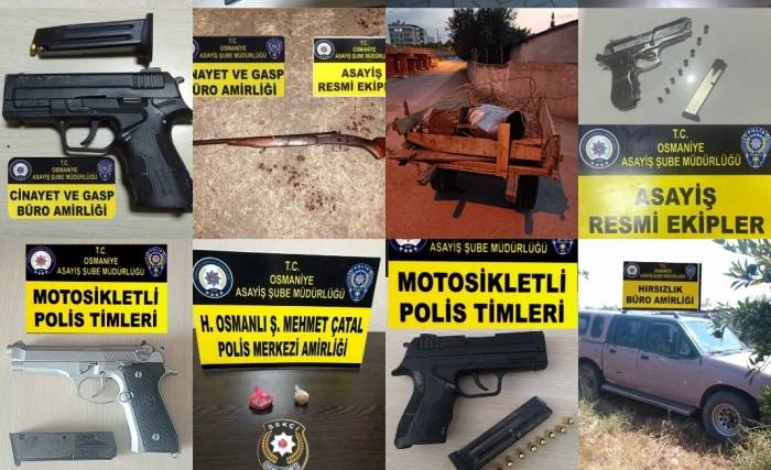 Osmaniye’de Asayiş Uygulamaları: 14 Tutuklama