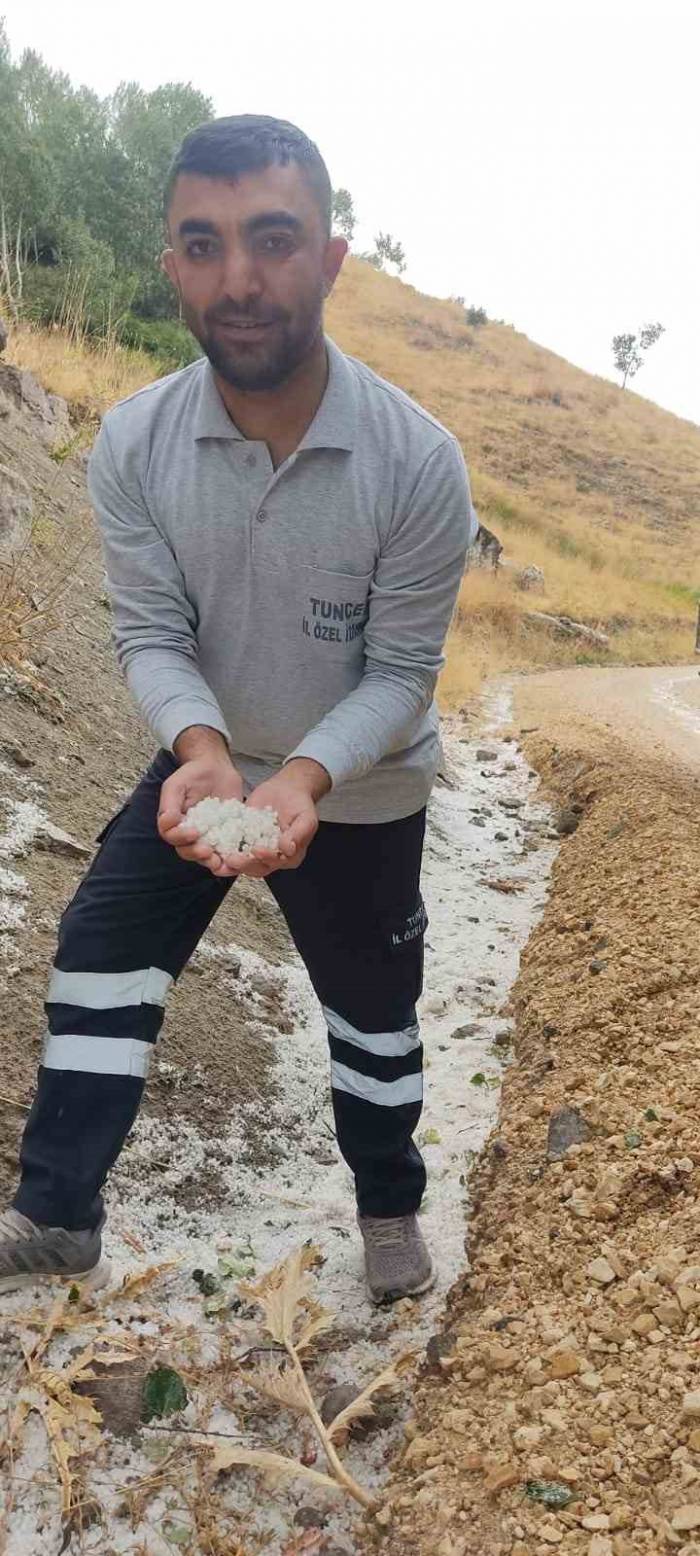 Tunceli’yi Ağustos Ayında Dolu Vurdu