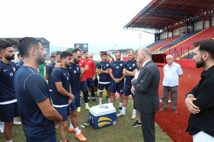 Başkan Özlü Düzcespor’un Yeni Stadını İnceledi