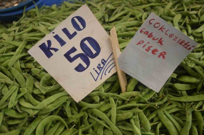 Nazende Fasulye Tezgahlarda Yerini Aldı