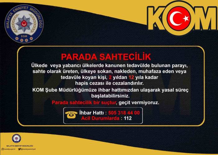 Polisten Vatandaşlara “Afişli” Uyarı