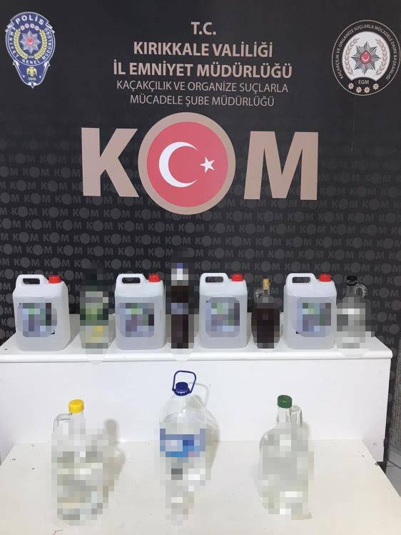 Kırıkkale’de Kaçak Sigara Ve Alkol Operasyonu: 4 Gözaltı