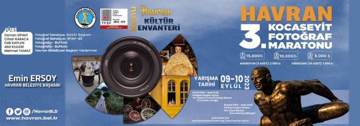 3.ulusal Havran Kocaseyit Fotoğraf Maratonu 09-10 Eylül 2023 Tarihlerinde Yapılacak