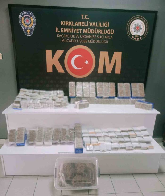 Kırklareli’nde Kaçak Sigara Operasyonu