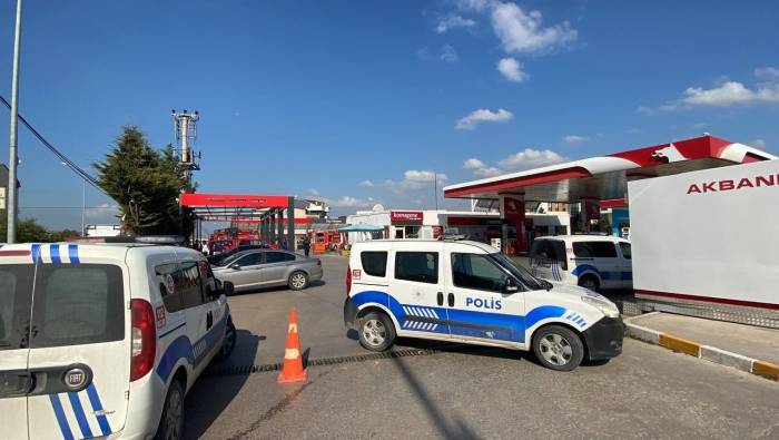 Akaryakıt İstasyonunda Yangın Paniği