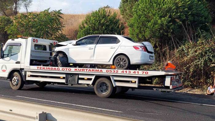 Tekirdağ’da Tır İle Otomobilin Karıştığı Kazada 1 Kişi Yaralandı