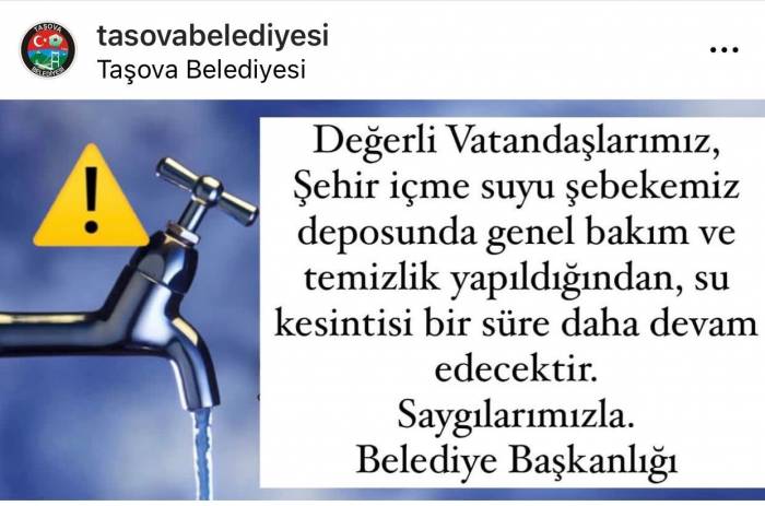 Taşova’da Şebeke Suyu Alarmı: 150’den Fazla Kişi Hastanelik Oldu