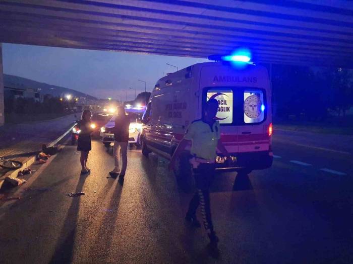 Otomobilin Çarptığı Bisiklet Sürücüsü Ağır Yaralandı