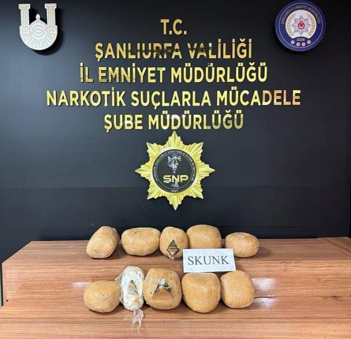 Şanlıurfa’da 20 Kilo Sentetik Uyuşturucu Ele Geçirildi