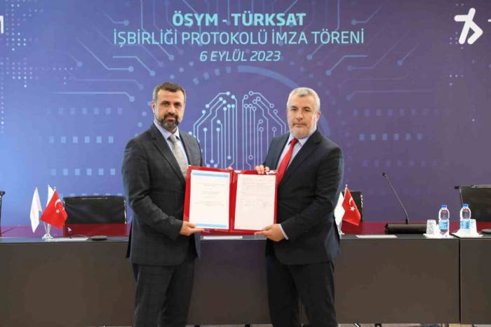 Ösym İle Türksat Arasında İş Birliği Protokolü İmzalandı