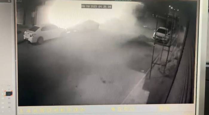Tekstil Dükkanındaki Patlama Anı Kamerada