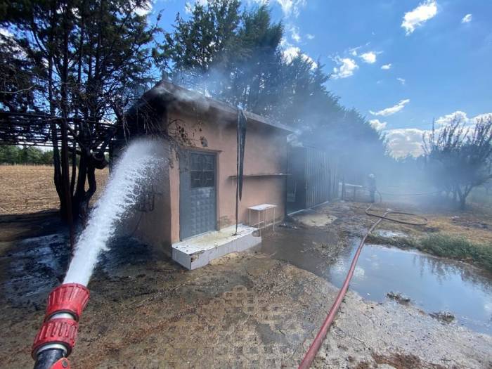 Kırklareli’nde Depo Yangını