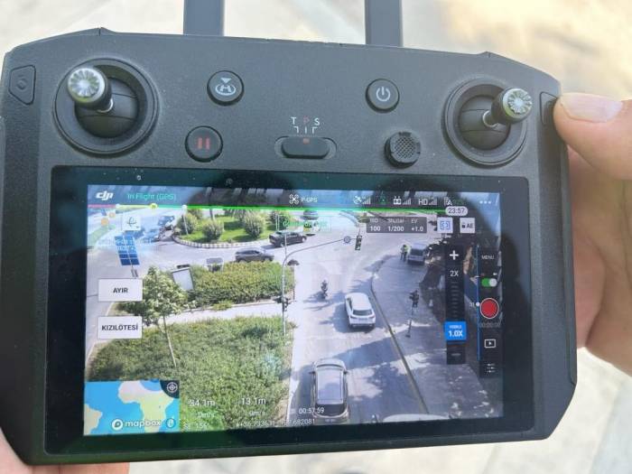 Drone Destekli Denetimlerde 1 Saatte 15 Araç Cezadan Kaçamadı