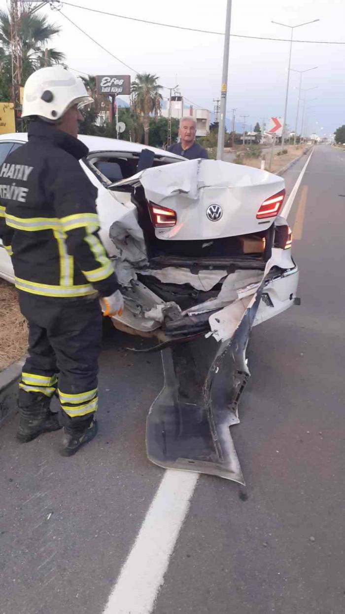 Hatay’da Trafik Kazası: 1 Yaralı