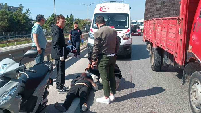Yeni Aldığı Motosikletle Kaza Yaptı