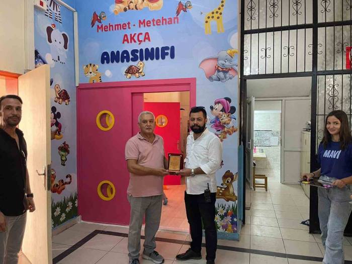 Depremde Kaybettiği Çocuklarının Eğitim Gördüğü Ana Sınıfını Yeniletti