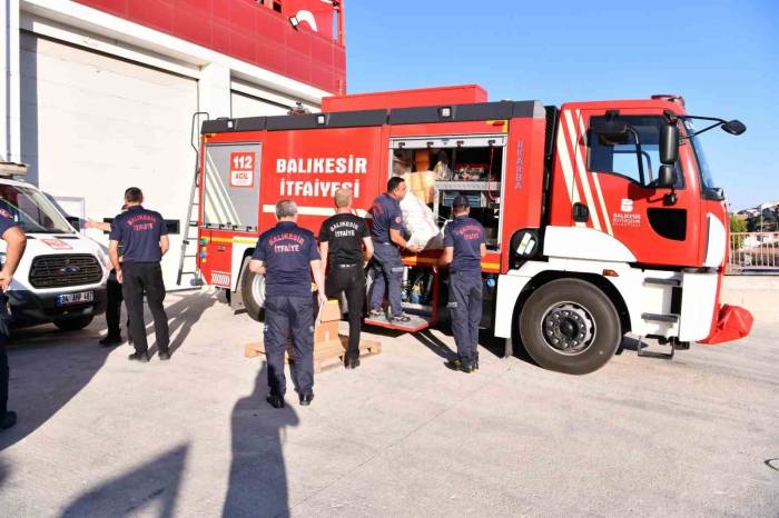 Balıkesir Büyükşehrin Arama Kurtarma Ekibi Libya’da