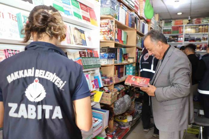 Hakkari’de Okul Malzemeleri Satışı Yapan İşletmeler Denetlendi