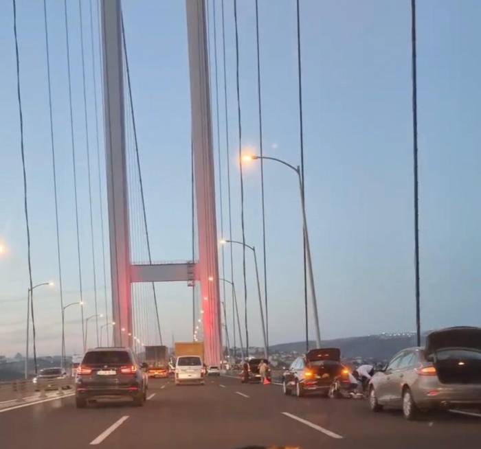 Osmangazi Köprüsünde Bir Garip Olay: Çok Sayıda Aracın Lastikleri Aynı Anda Patladı.