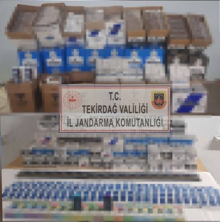 Tekirdağ’da 300 Bin Liralık Kaçak Sigara Operasyonu