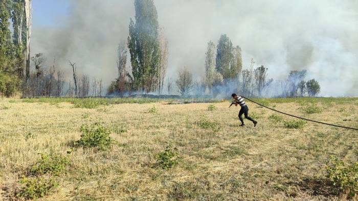 Çorum’da Korkutan Yangın