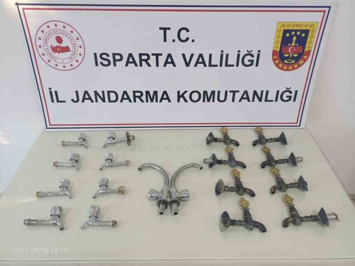 Isparta’da Musluk Hırsızı Tutuklandı