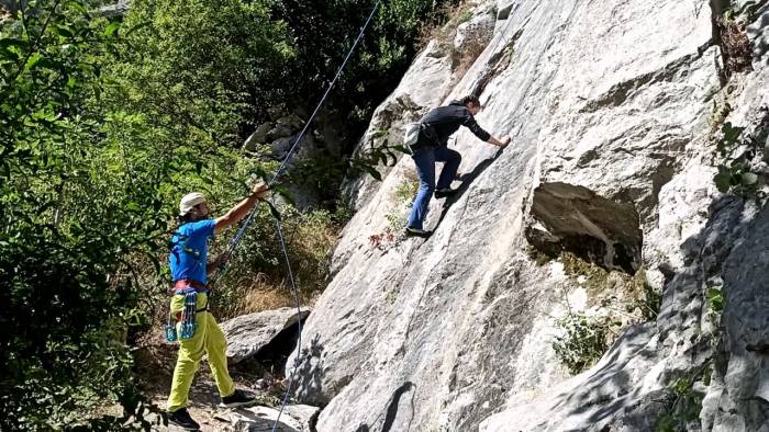 Bafra Asarkale’de Kaya Tırmanışı