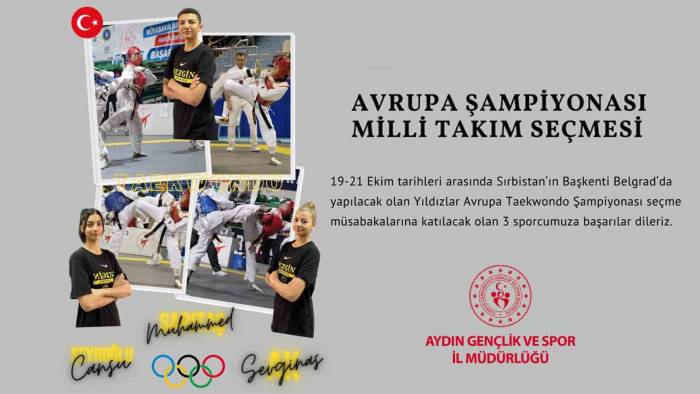 Milli Takım Seçmelerine Aydın’dan 3 İsim